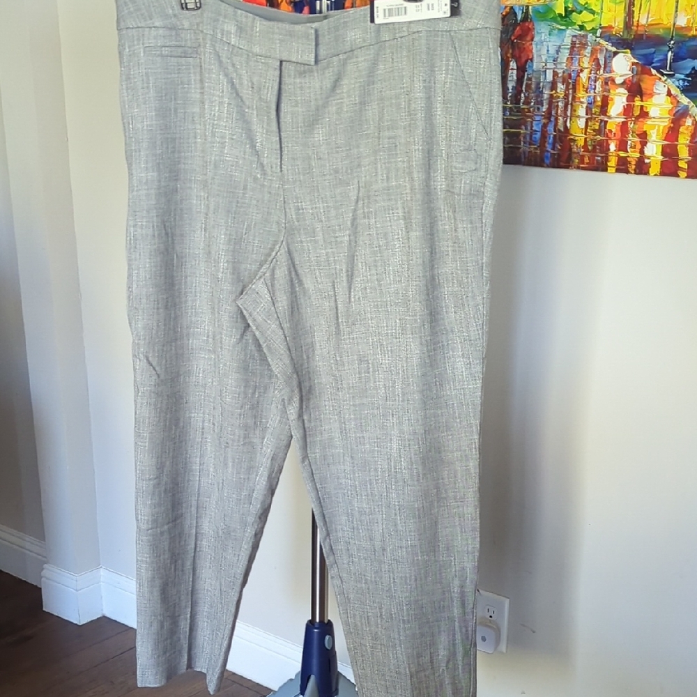 Investments Light Gray Women's Trousers